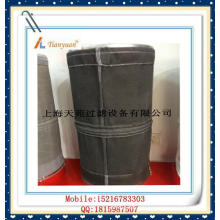 Bolso de filtro de fibra de vidrio no alquitrán de carbono negro con E-PTFE